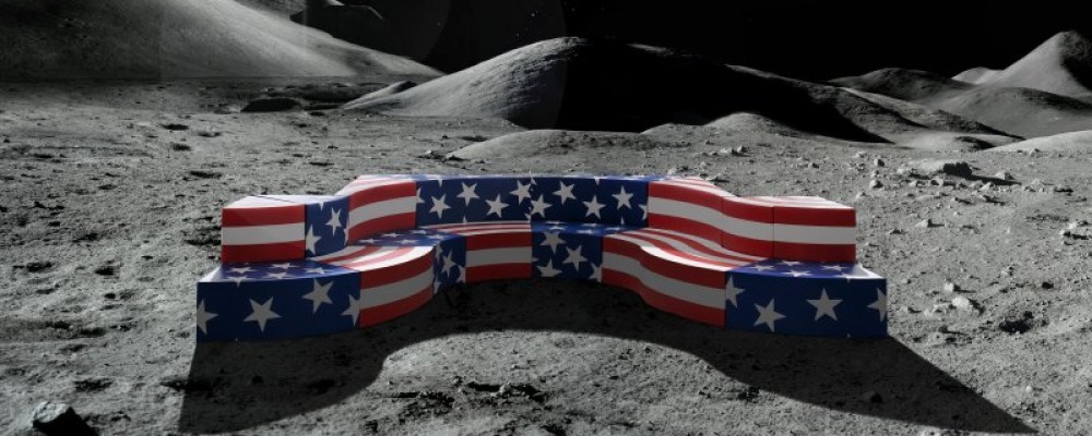 LEONARDO - The American flag conquista la luna, 1969 